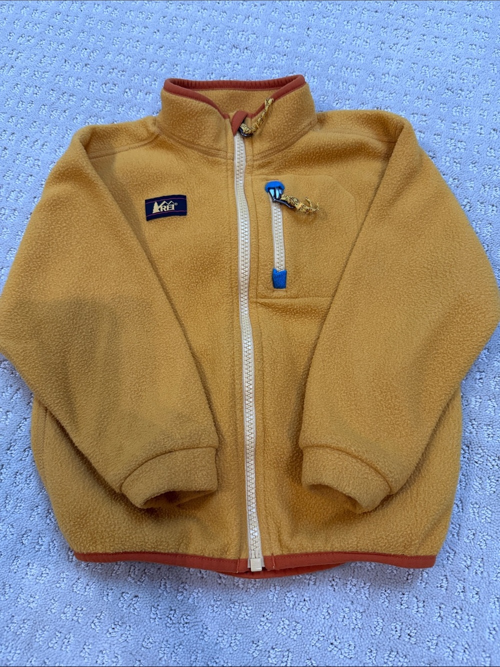 REI Toddler Golden Mustard Fleece Zip Jacket